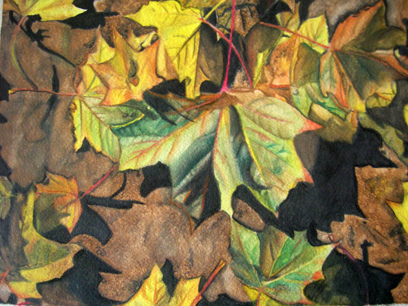 Opera chiamata 'Autunno', autrice: Federica Tortelli